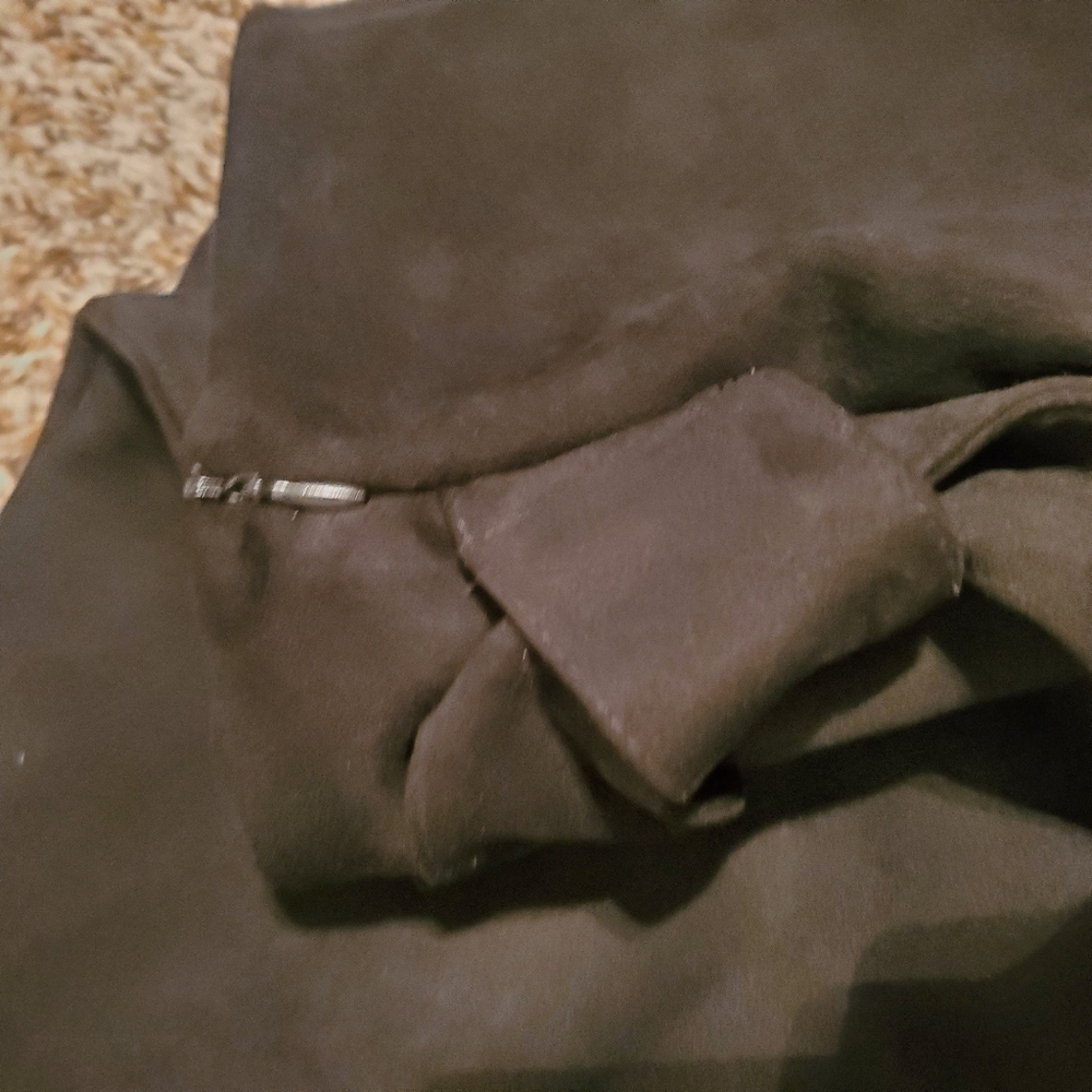 Zara Faux Suede Skort with Side Knot - Picture 6 of 11